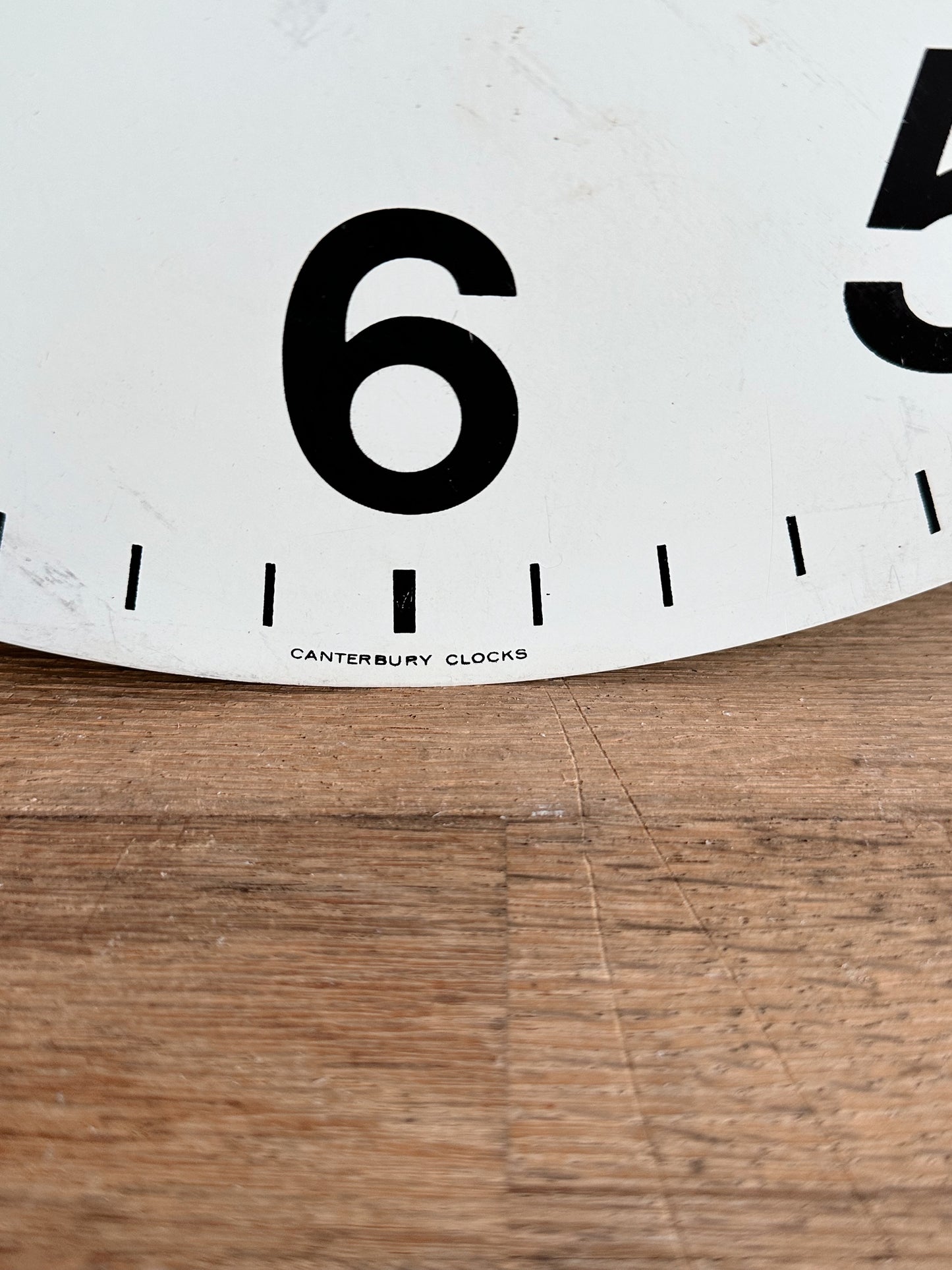 Large Vintage Canterbury Clock Face