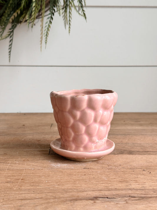 Petite Pink Pottery Flower Pot
