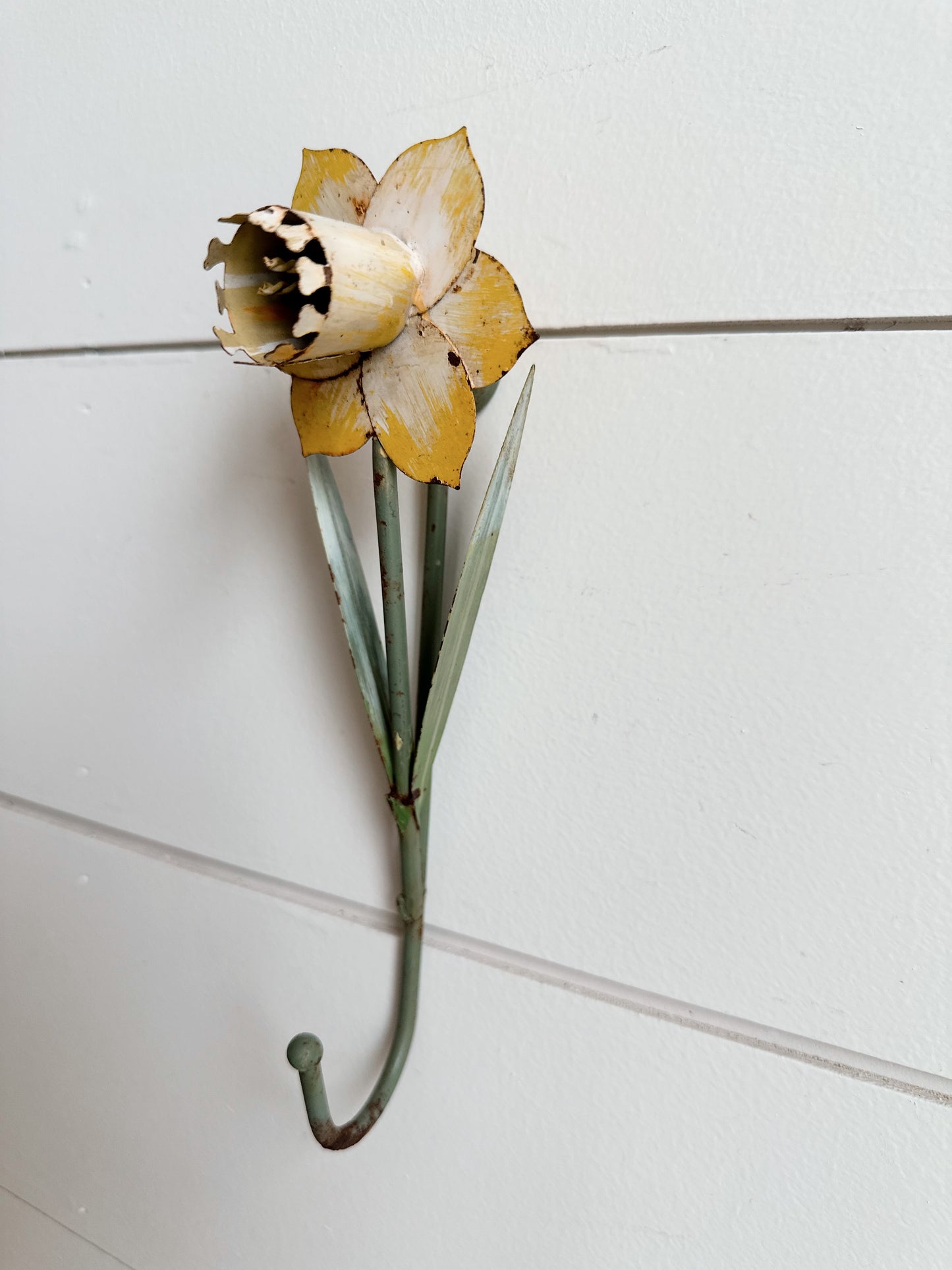 Found Chippy Daffodil Wall Hook