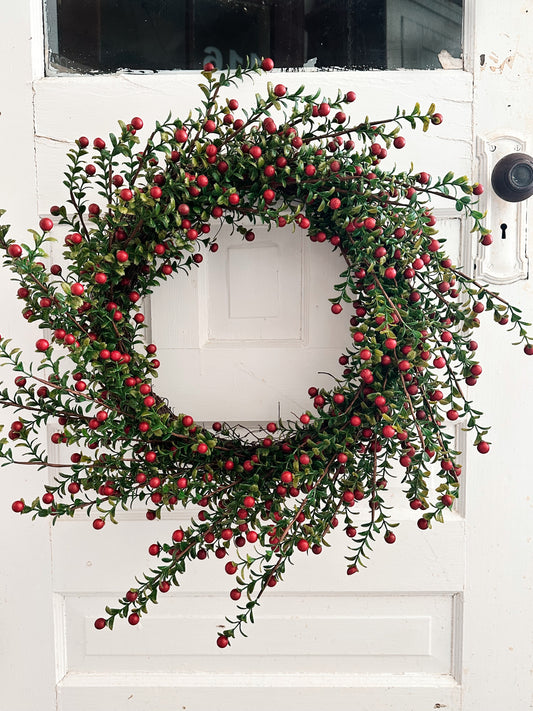 Cottage Christmas Berry Wreath
