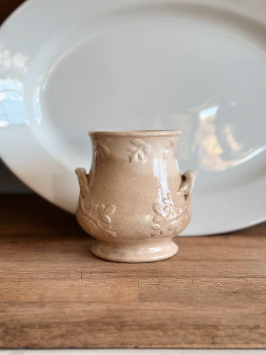 Beautifully Stained Ironstone Sugar Pot