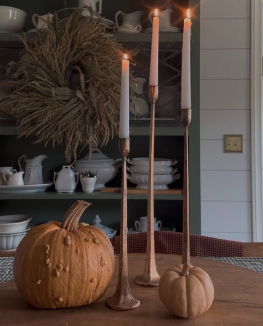 Hand Forged Metal Candle Holders