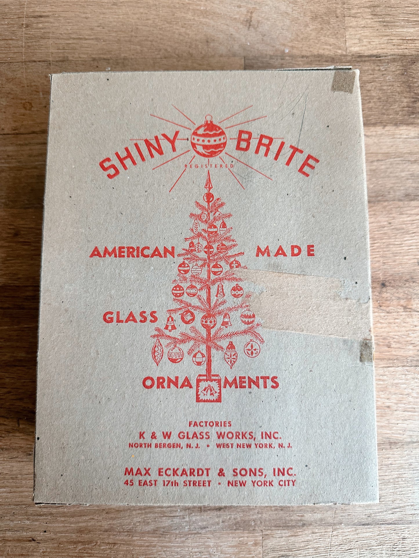 Box of Vintage Shiny Brites (3 unmarked)