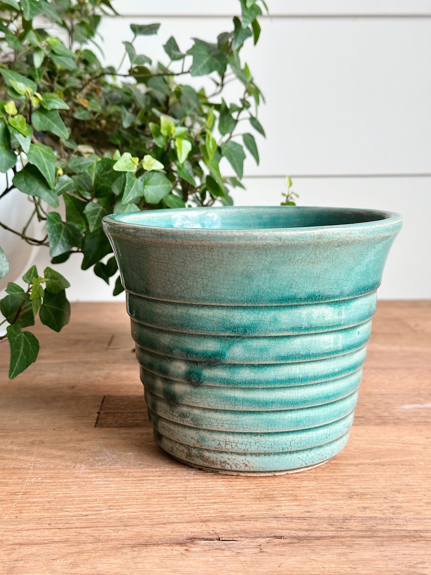 Vintage Ribbed USA Planter