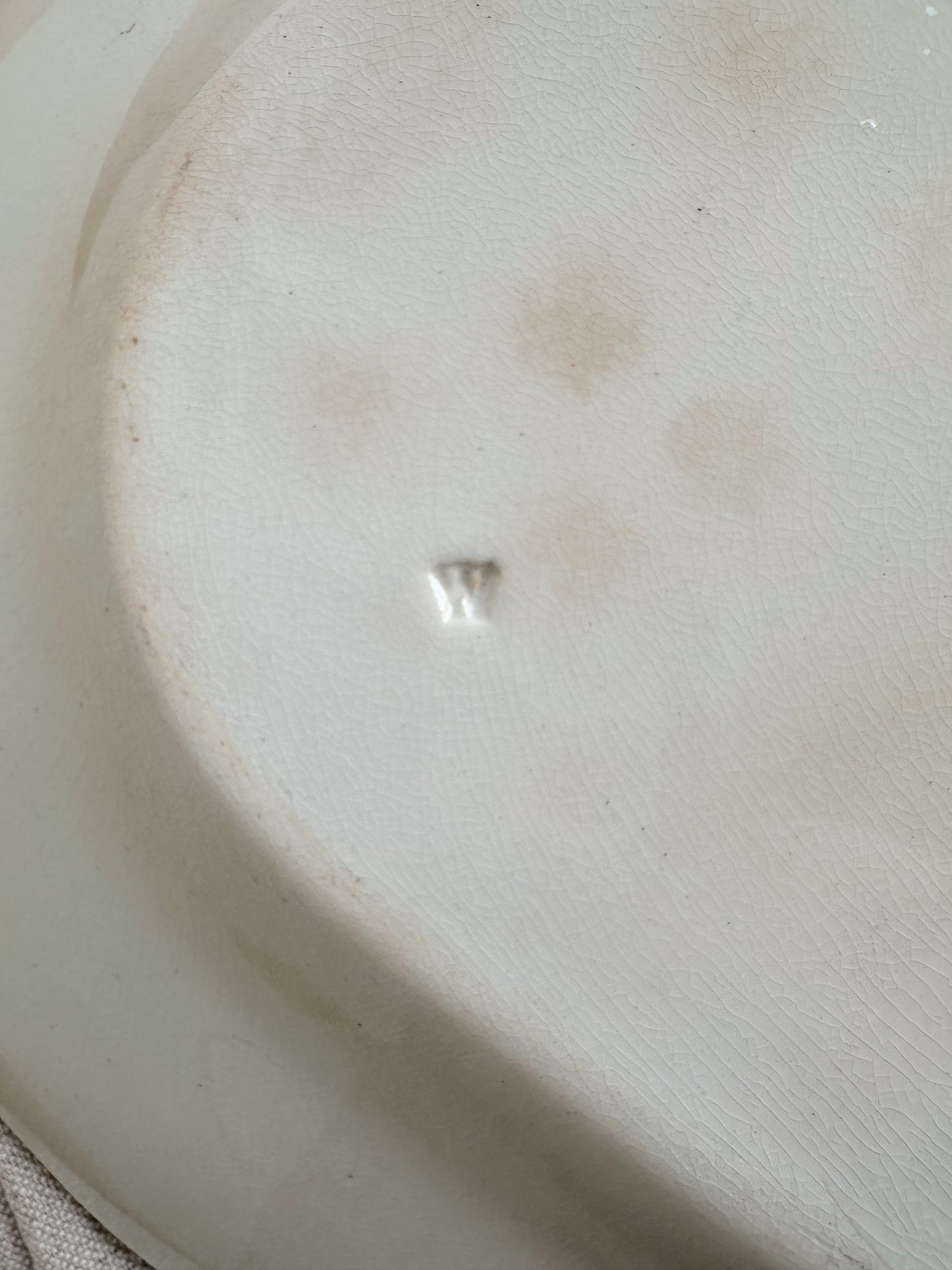 Antique New Wharf Pottery Ironstone Transferware Platter