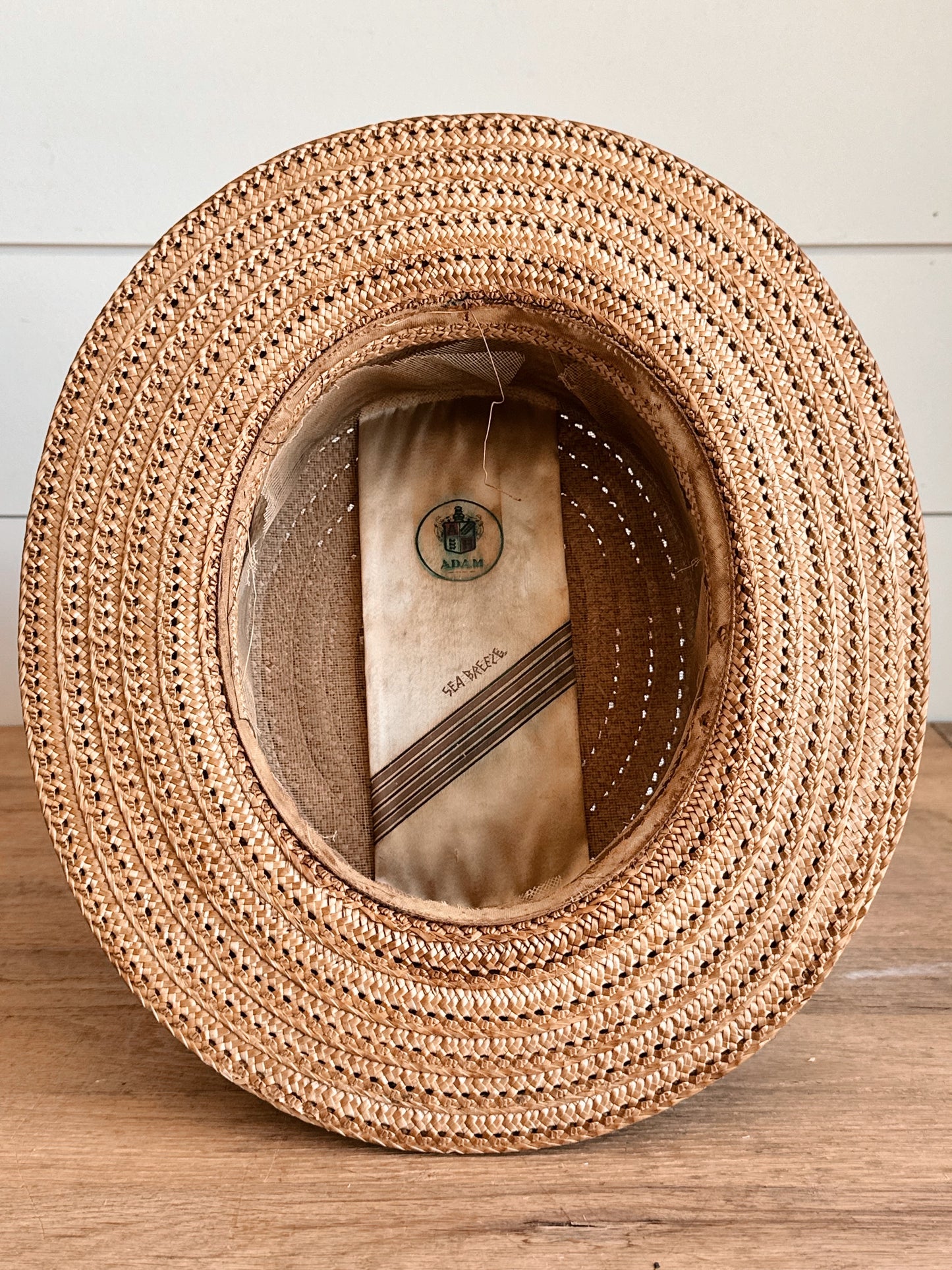 Vintage Woven Hat, Adam, Sea Breeze