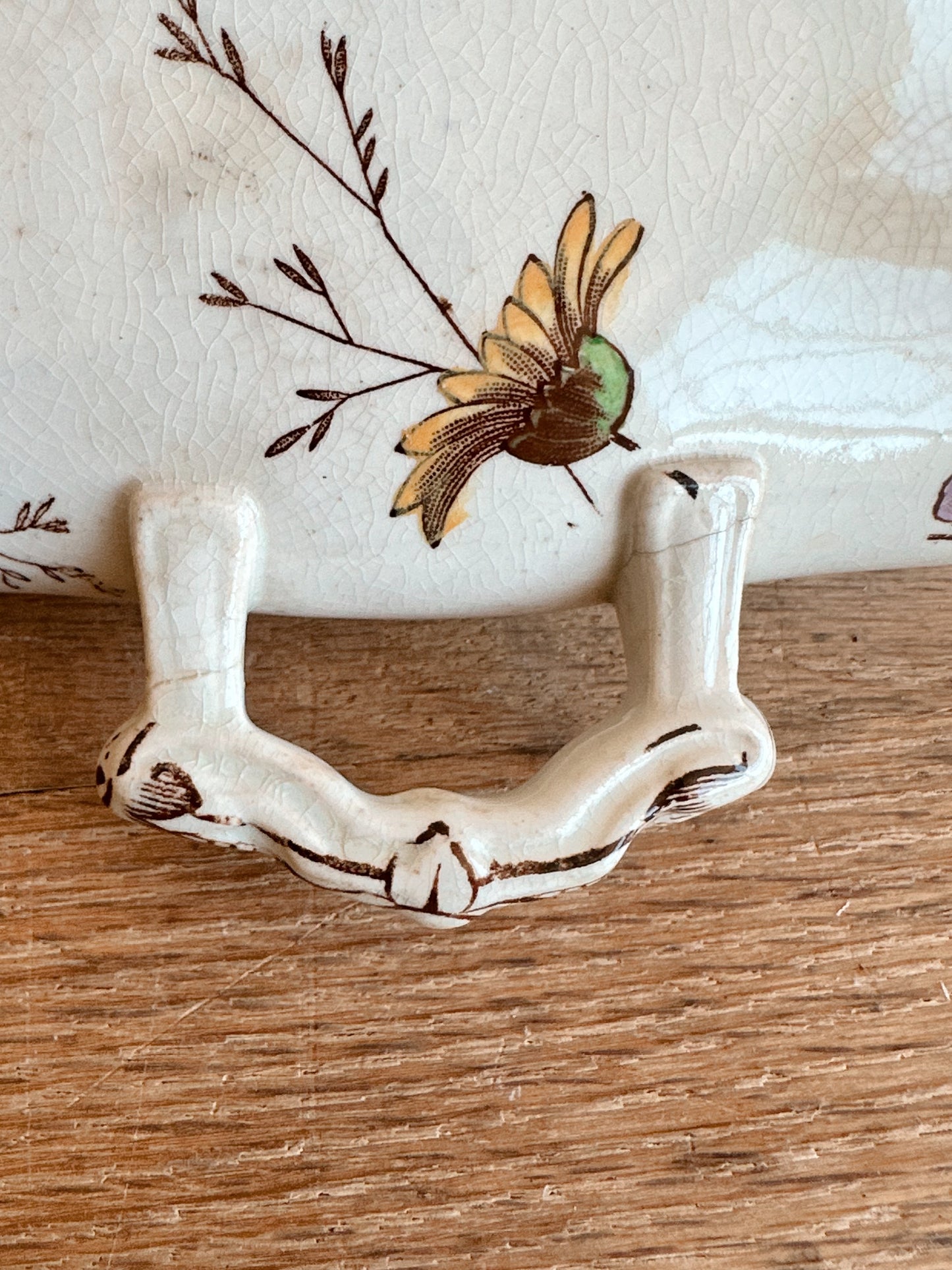 Antique 1801s Florine William Alseger Adderley & Co English Ironstone Covered Vegetable Dish