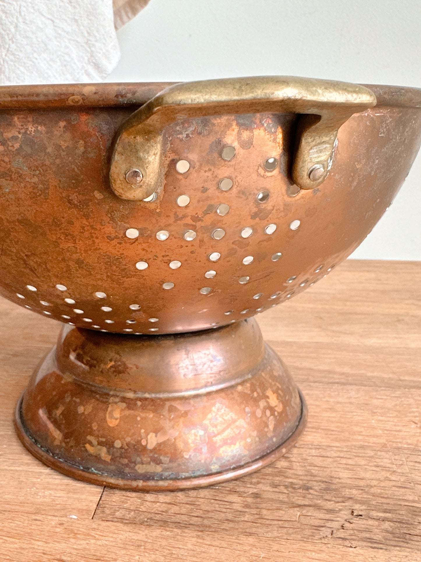 Vintage Copper Colander