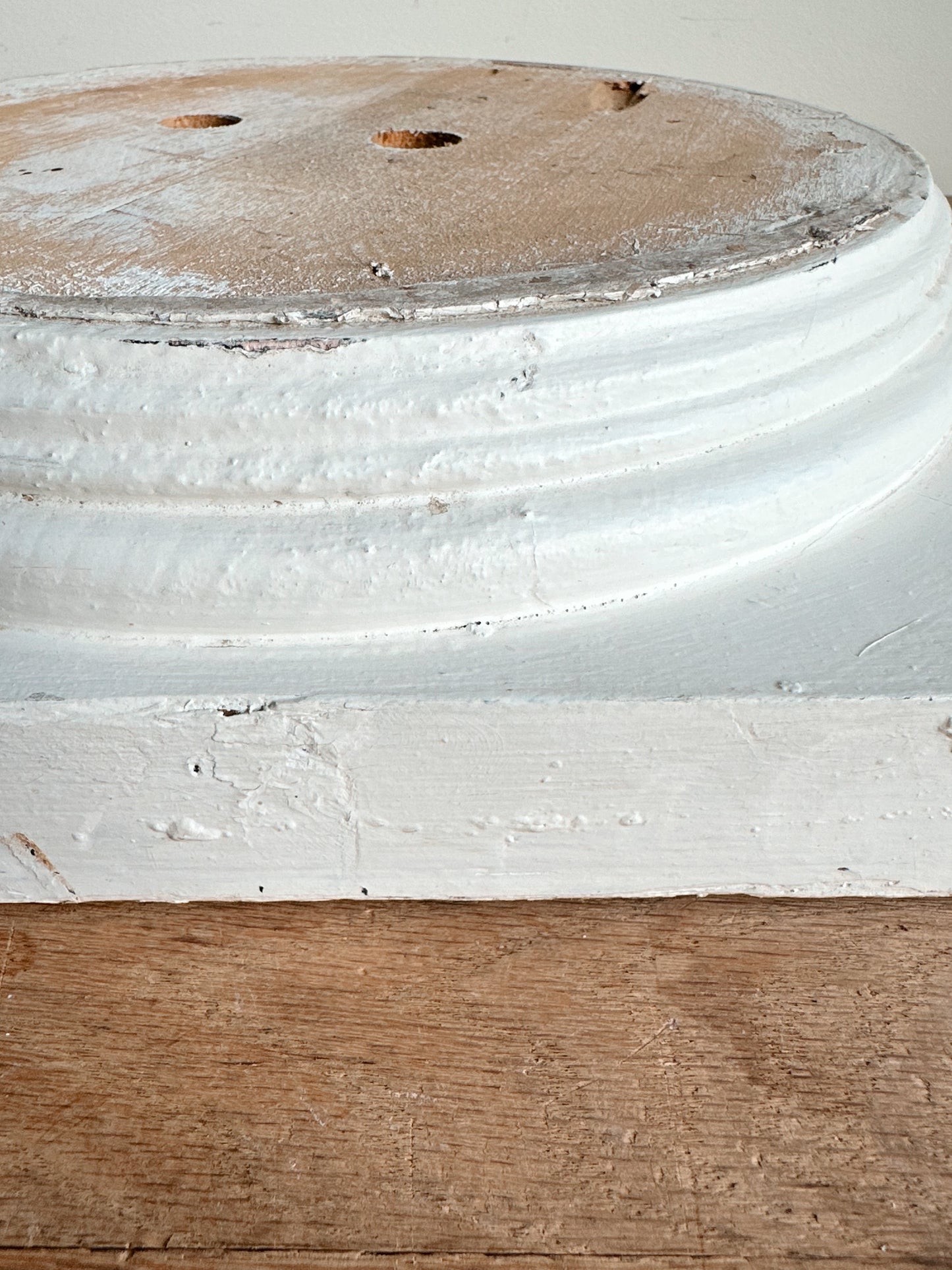 Vintage Wooden Column Base Riser