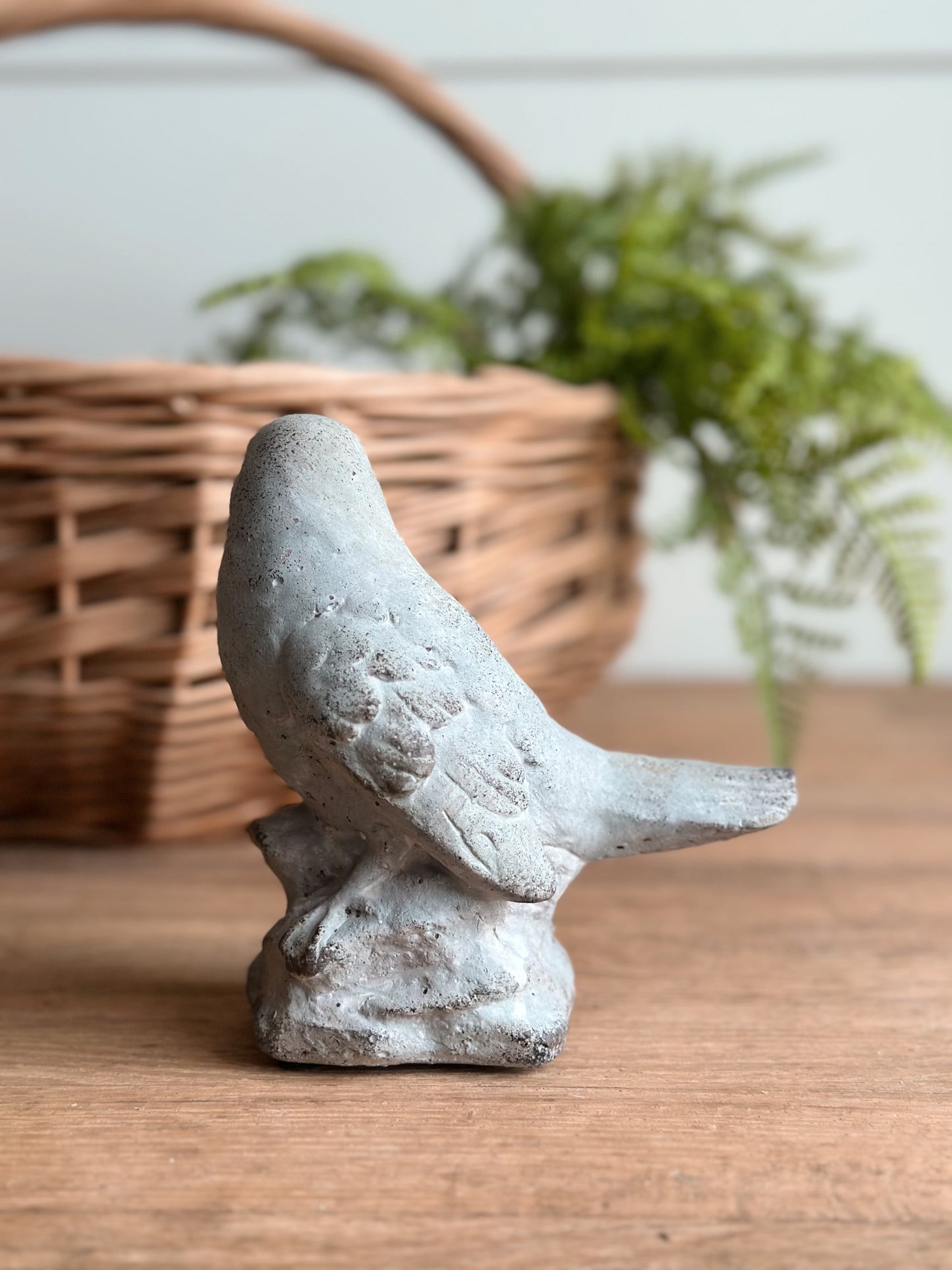 Cement Birdie Statue