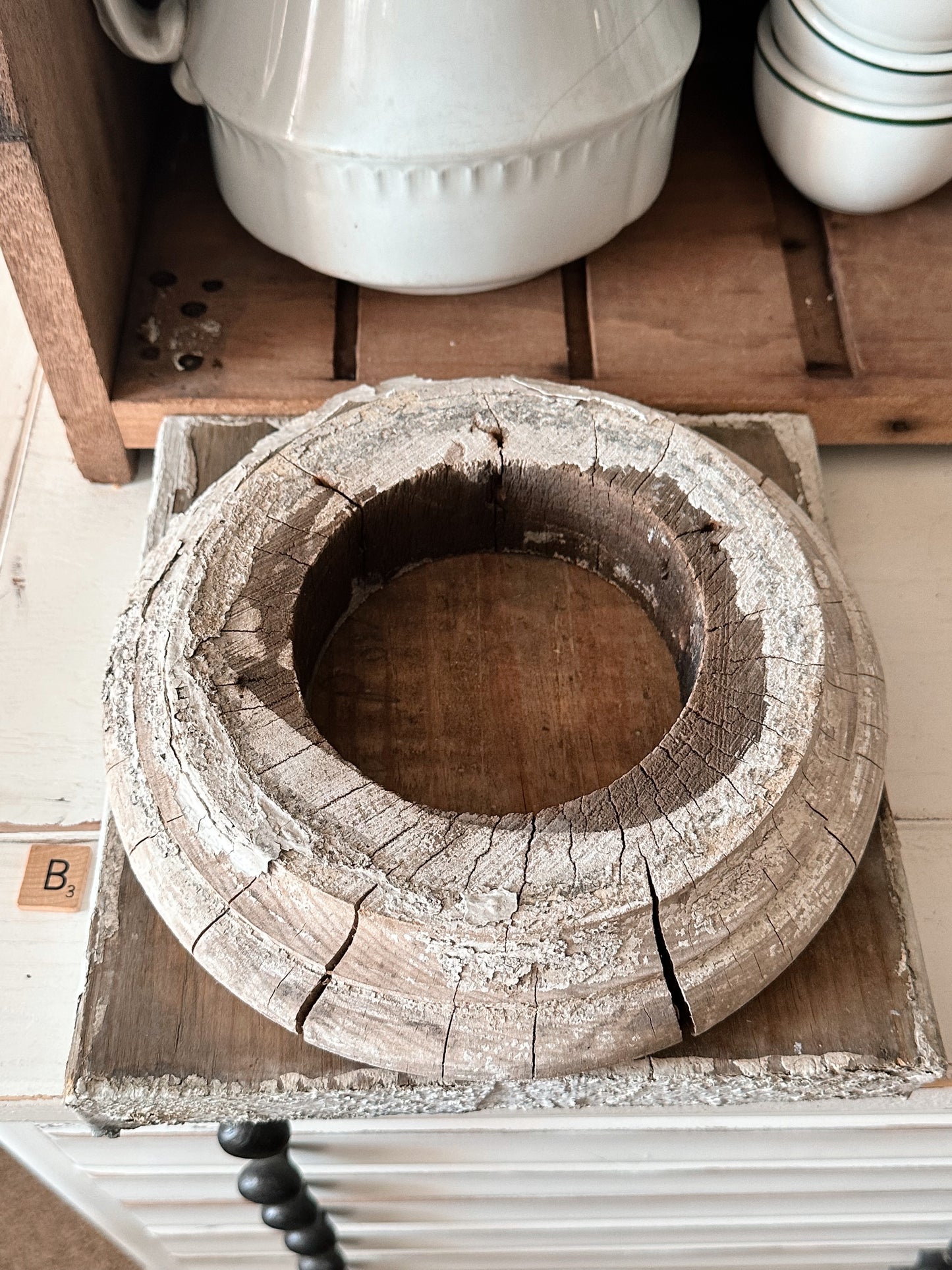 Chippy Salvage Column Base Riser