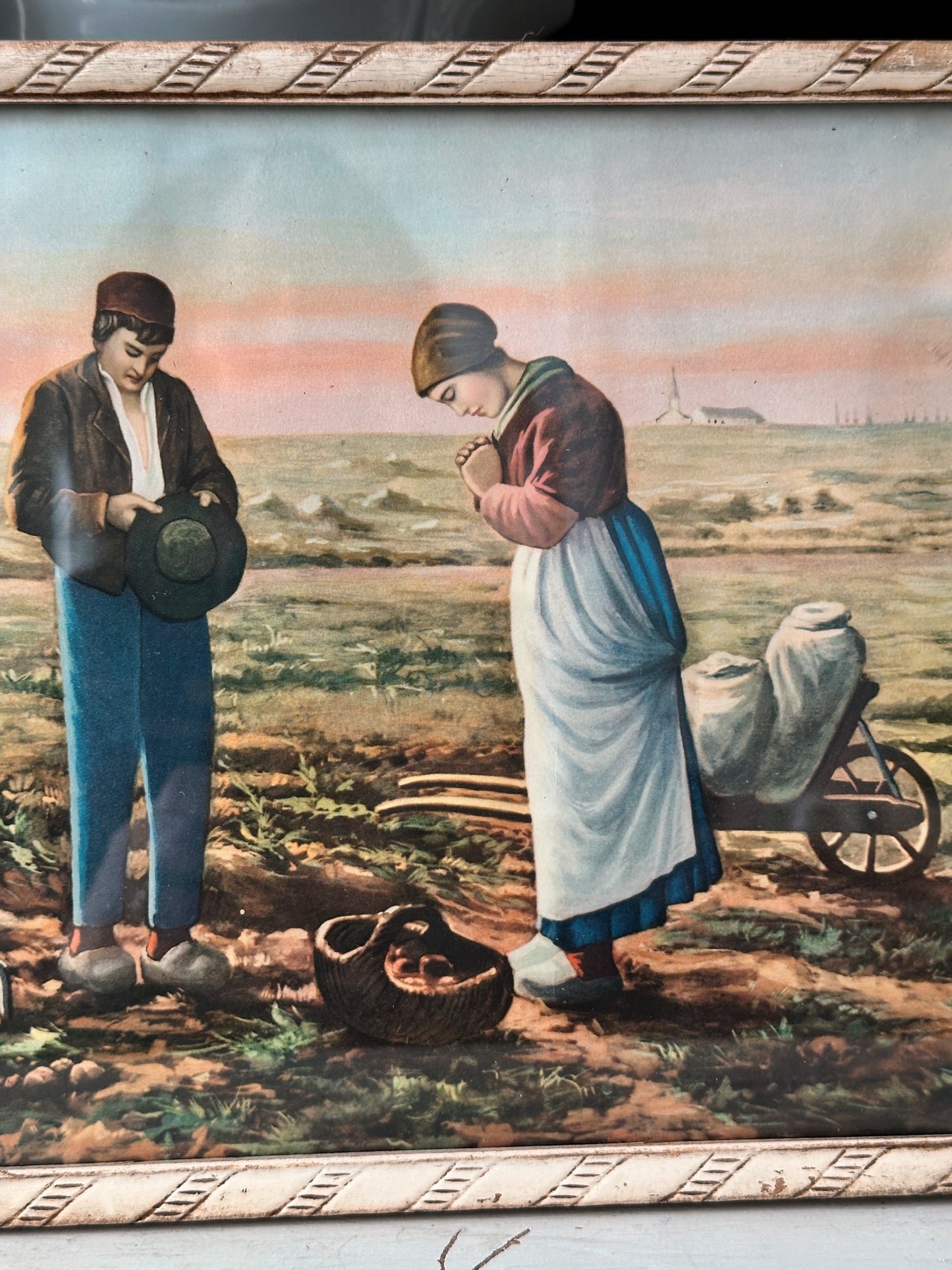 Framed Vintage Print (The Angelus)