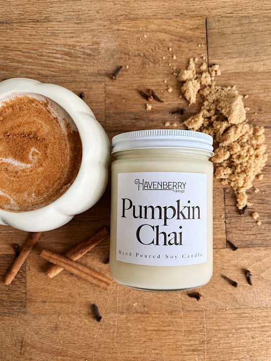 Hand Poured Pumpkin Chai Candle