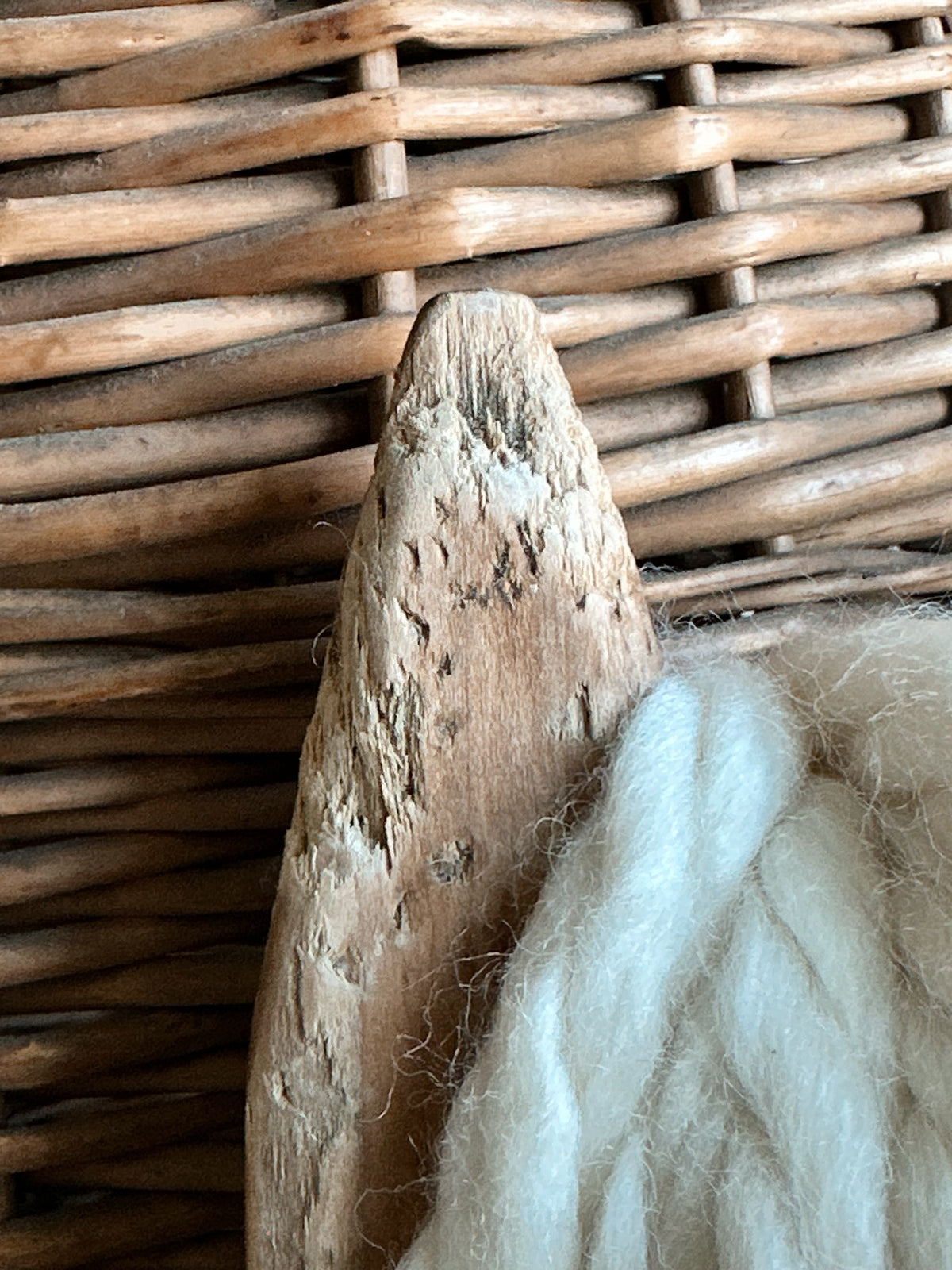 Vintage Twine Holder with Chunky Yarn