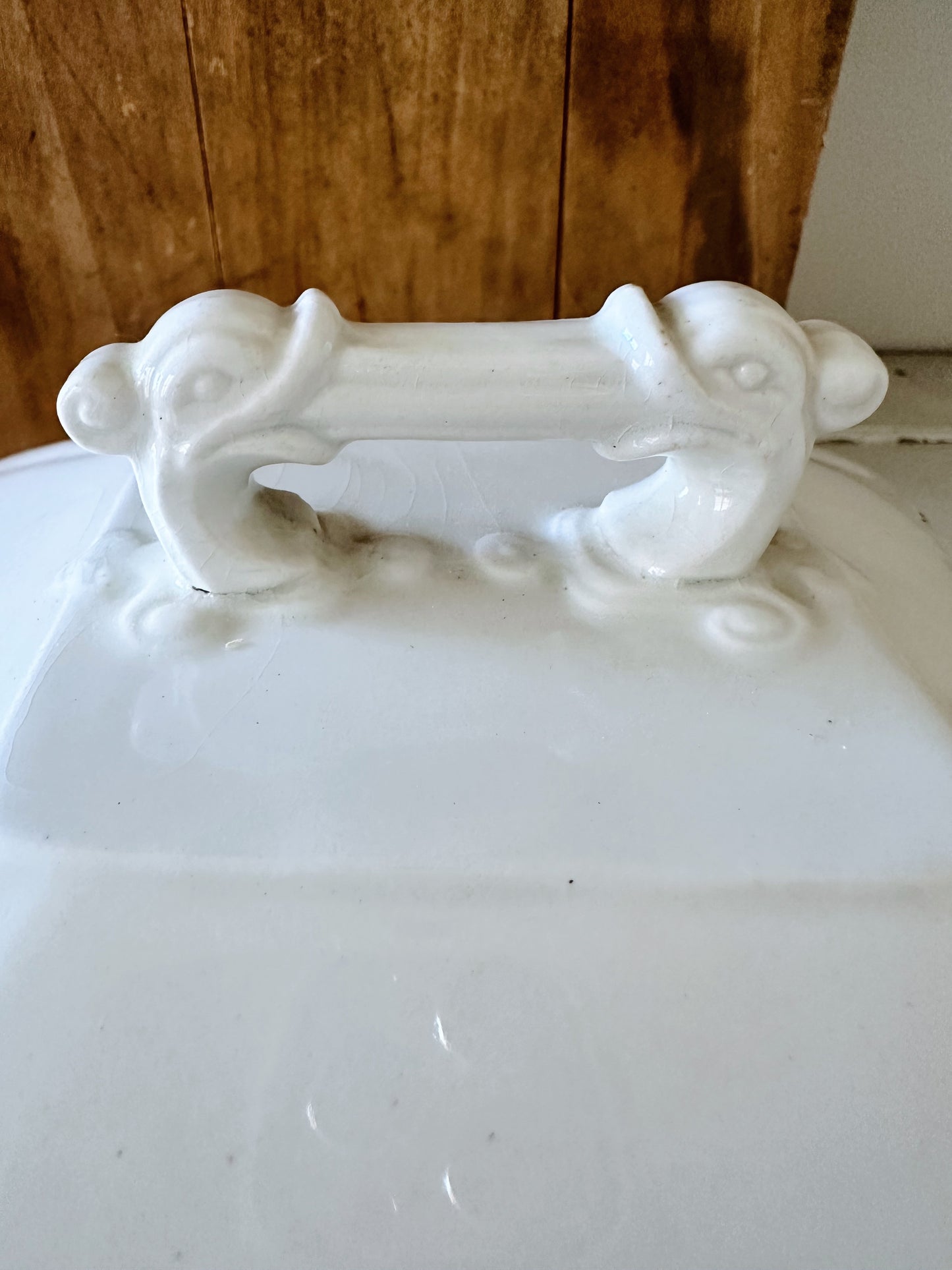 Antique John Edwards Ironstone Tureen