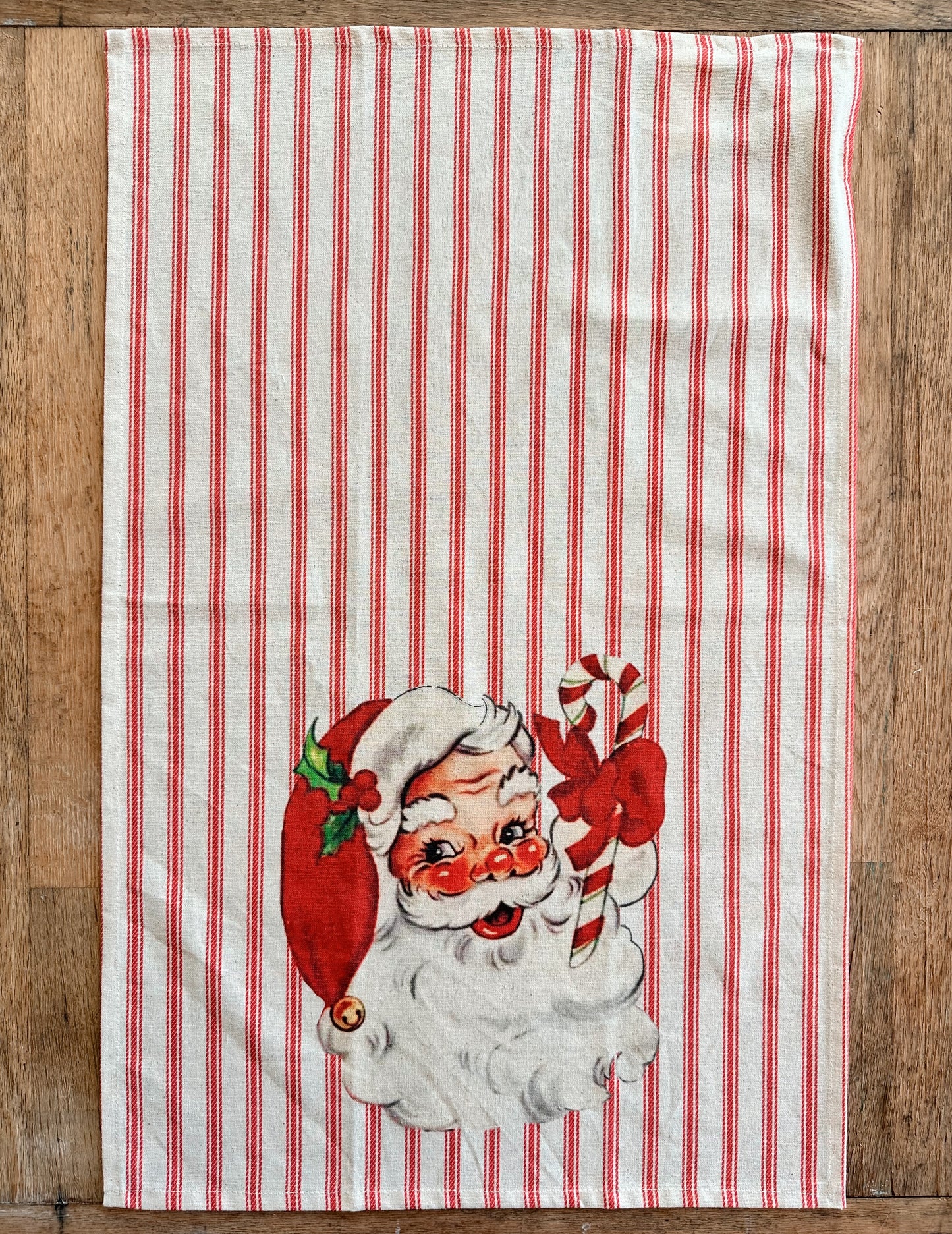 Vintage Inspired Santa Tea Towels (set of 2)