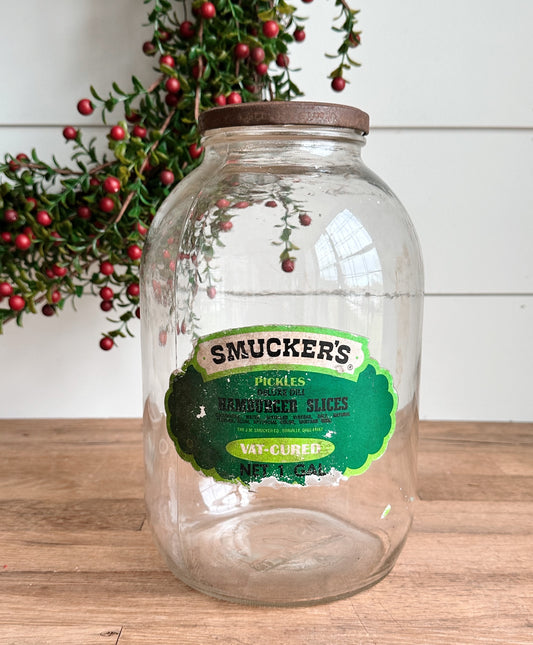 Vintage Smuckers Pickle Jar