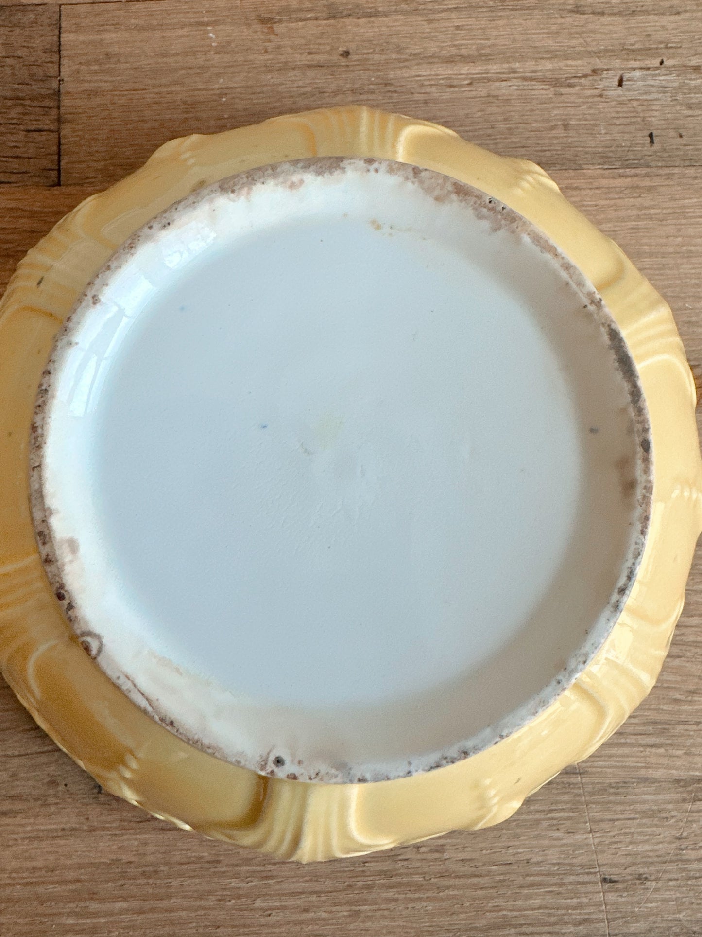 Vintage Yellow Stoneware Bowl