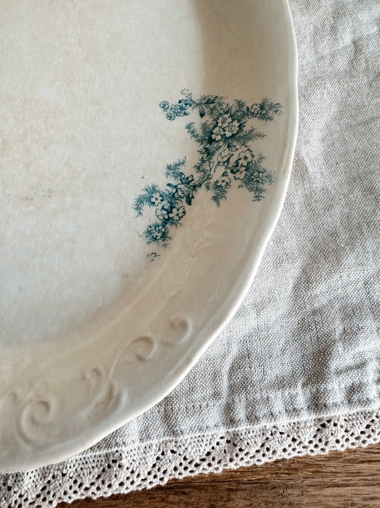 Antique Laughlin Colonial Ironstone Platter