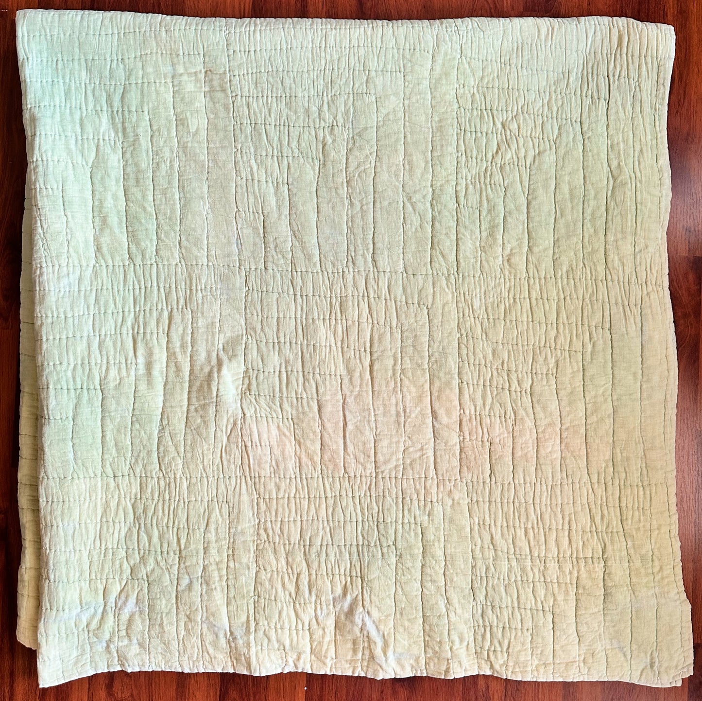 1930s Hand-Quilted Sampler Patchwork Feed Sack Quilt