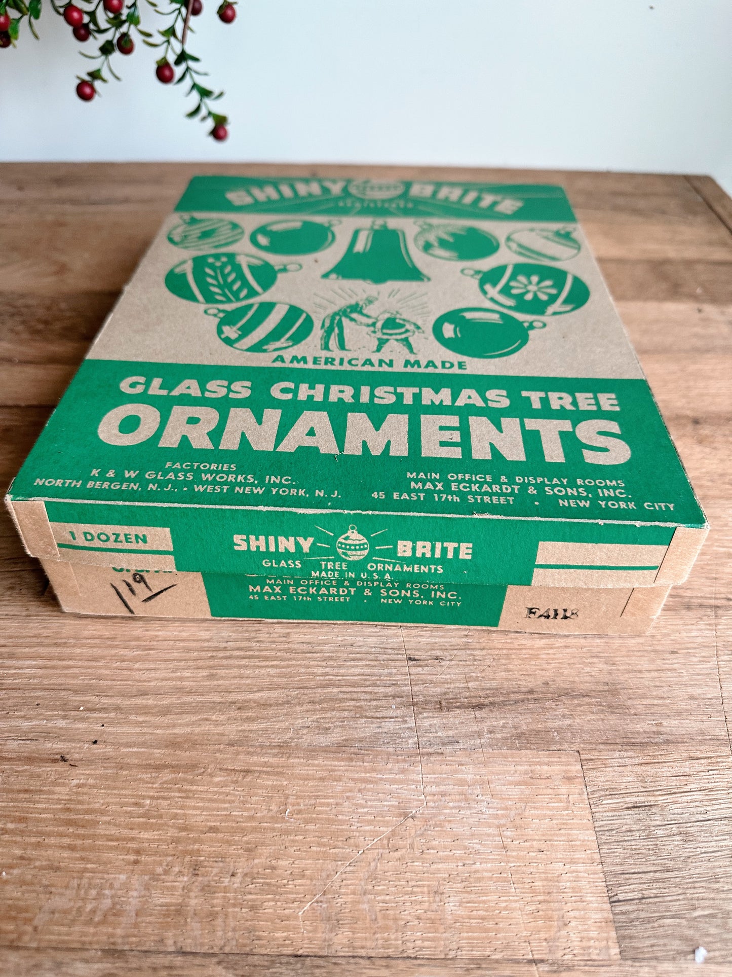 Box of Vintage Shiny Brites