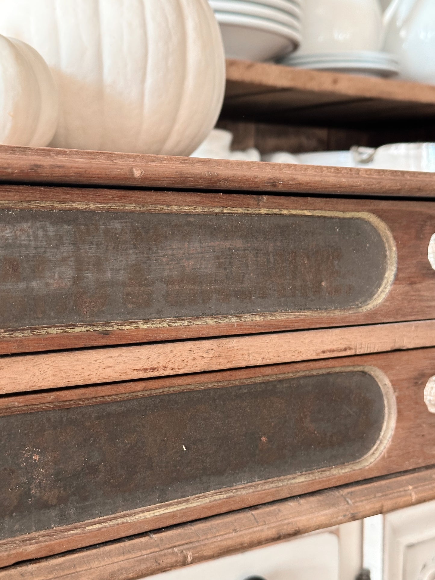 Antique Spool Cabinet