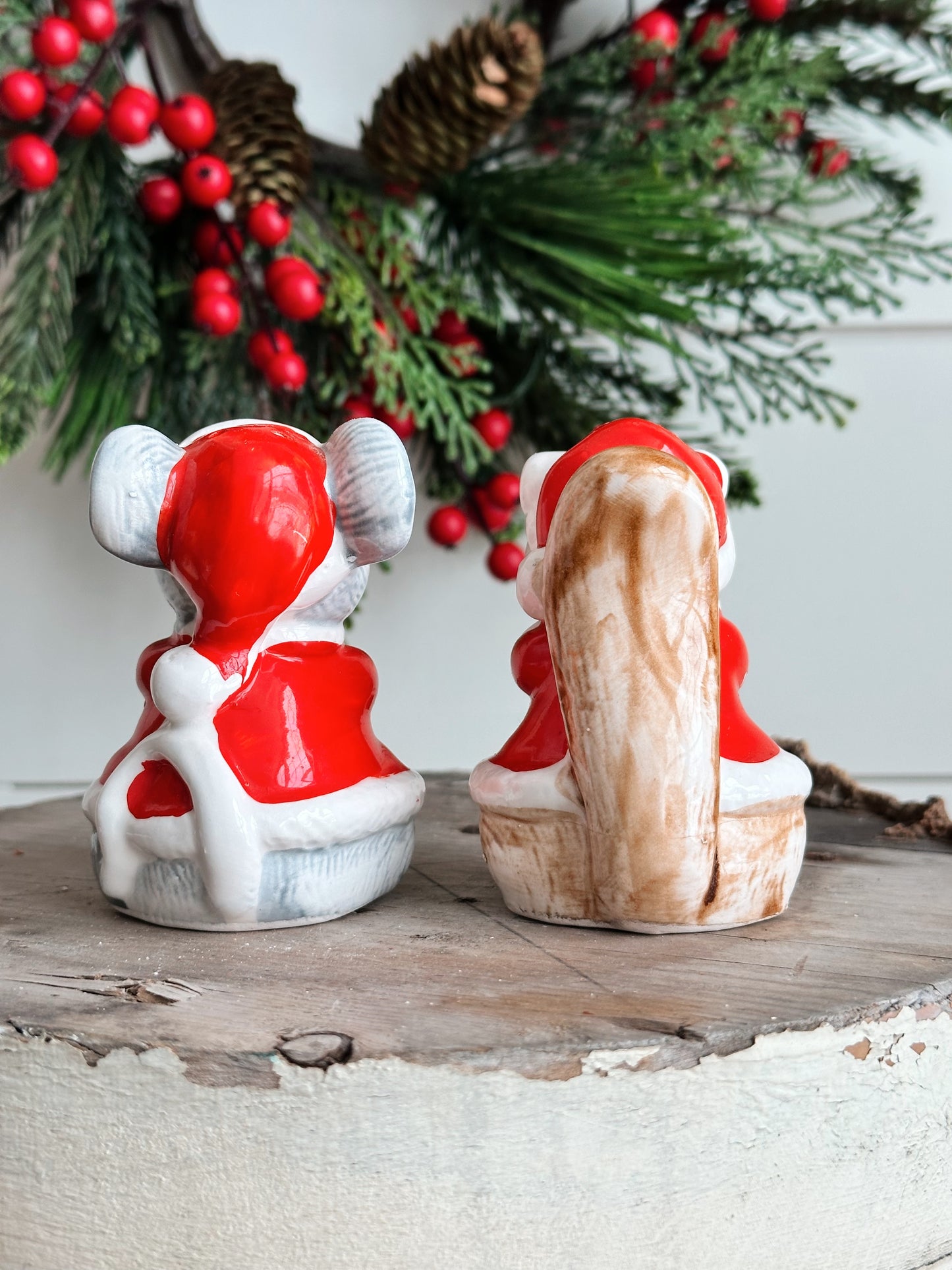 Vintage Mouse & Squirrel Salt and Pepper Shakers, Japan