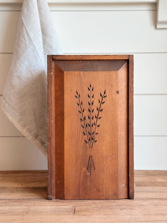Vintage Wooden Bread Box