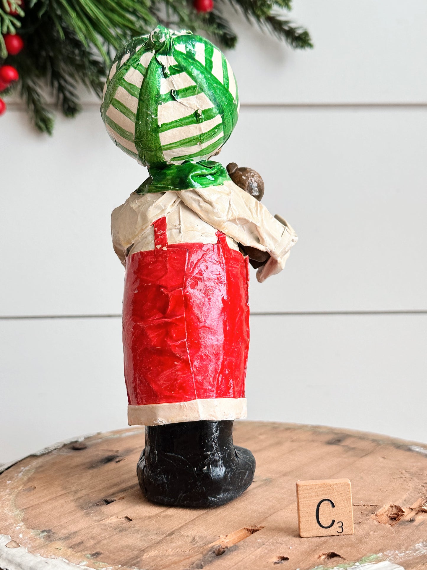 Vintage Paper Mache Boy