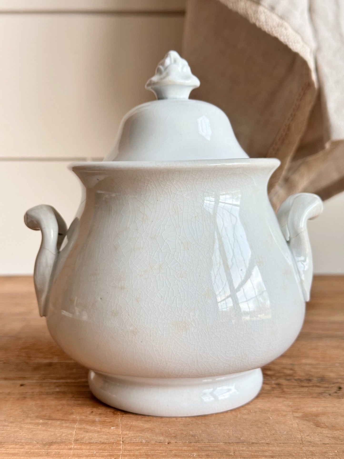Antique T & R Boote Ironstone Sugar Pot