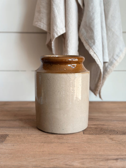 Two Toned Vintage Pantry Crock