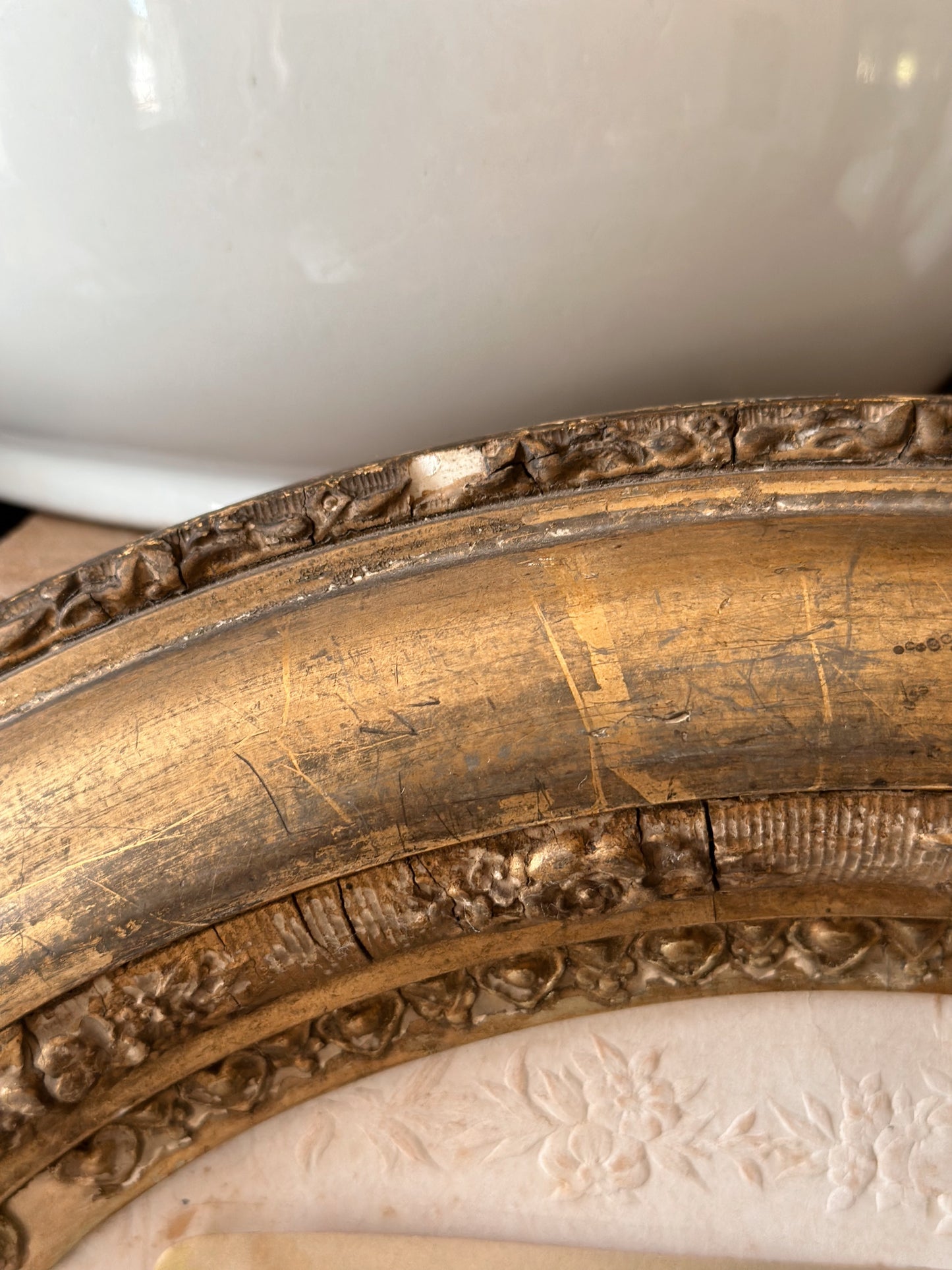 Beautiful Antique Wood Framed Print