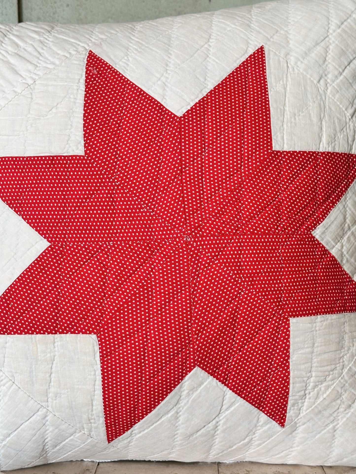 Handmade Vintage Quilt Pillow