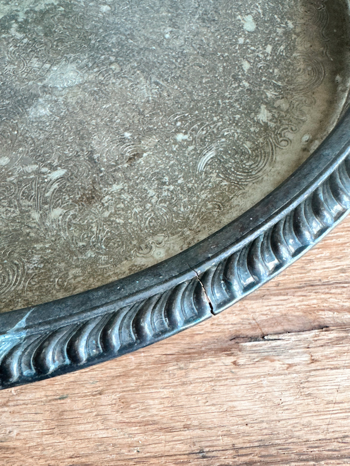 Vintage Silver Plate Lazy Susan