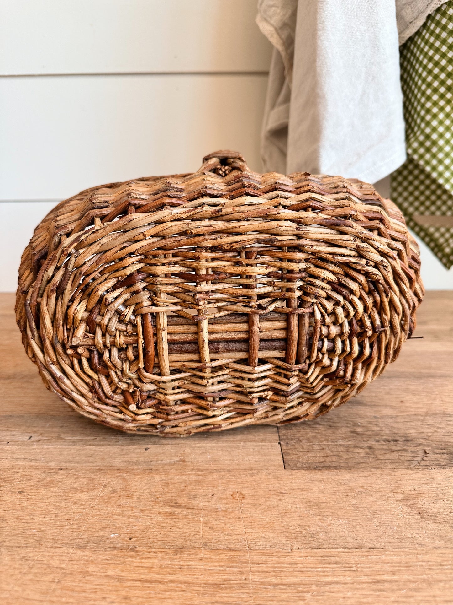 Pair of Vintage Woven Baskets