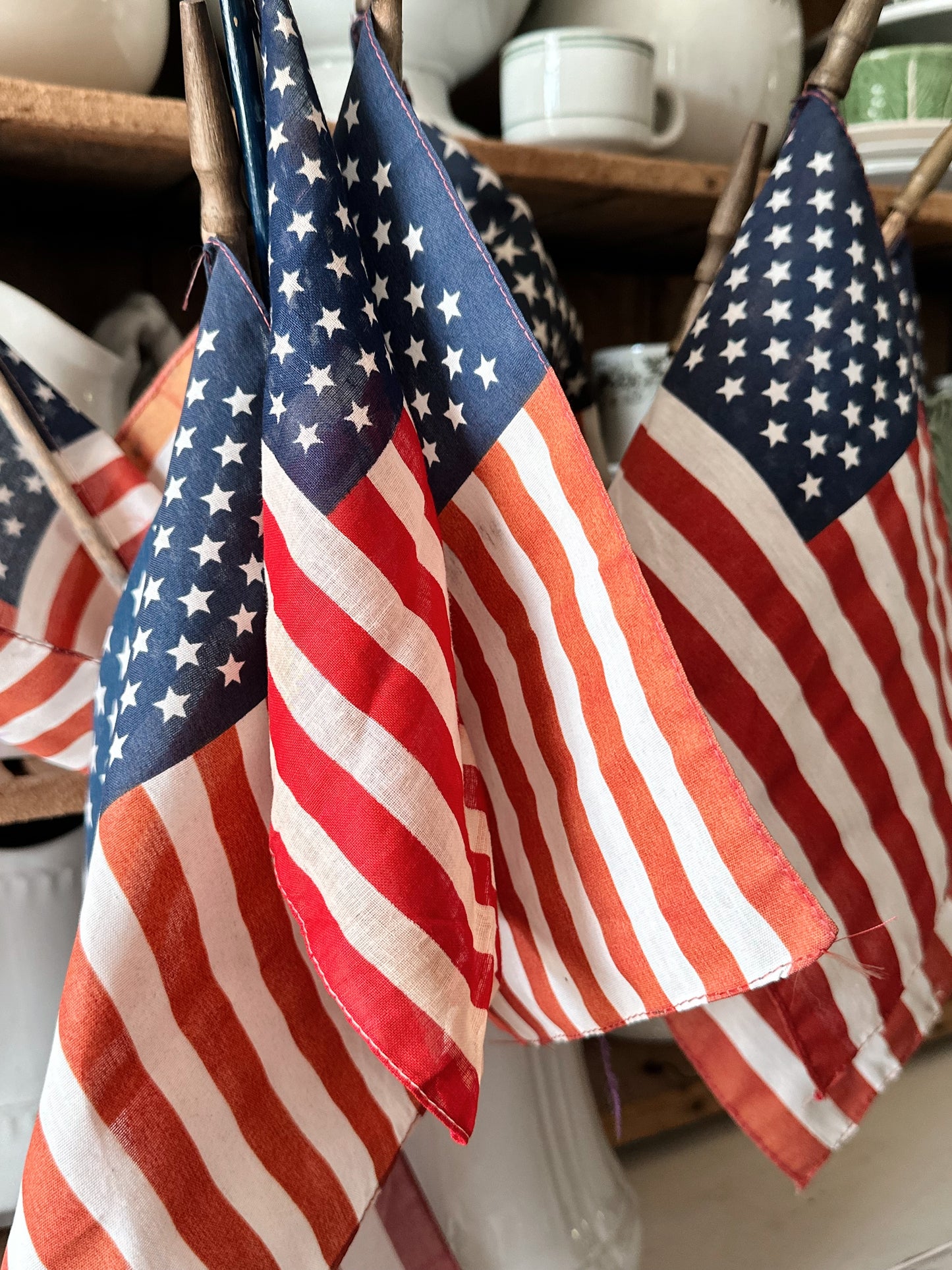Instant Collection of Vintage American Parade Flags