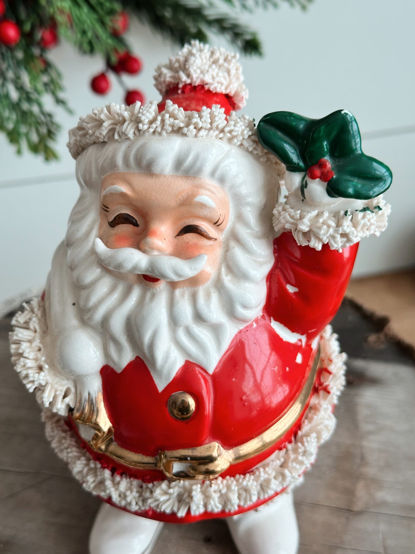 Vintage Spaghetti Santa Bank