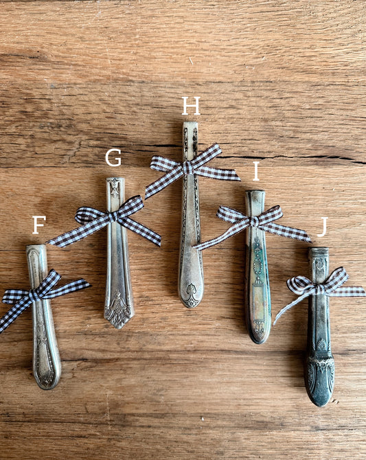 Salvage Silver Plate Bud Vase Magnets