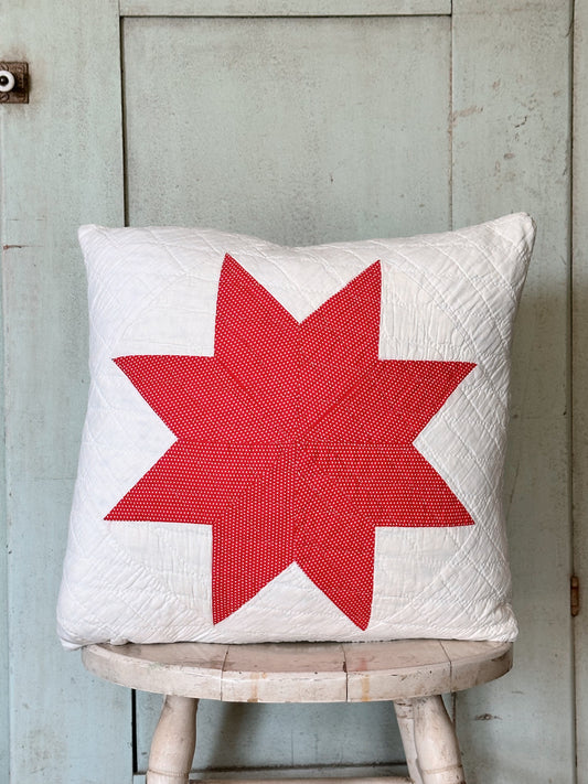 Handmade Vintage Quilt Pillow