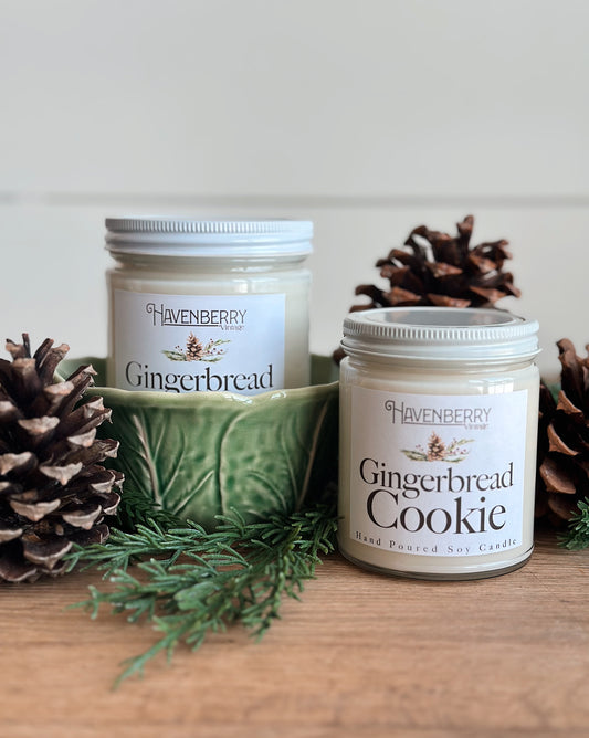 Hand Poured Gingerbread Cookie Candle