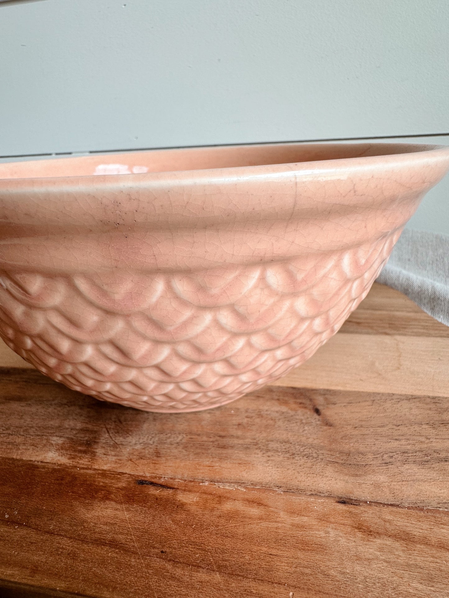 Darling Vintage Pink Stoneware Bowl