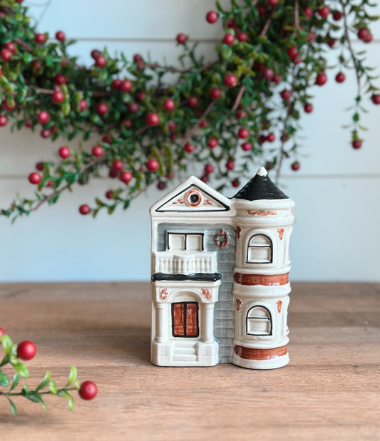 Cozy Christmas Vintage Vessel Candle, House