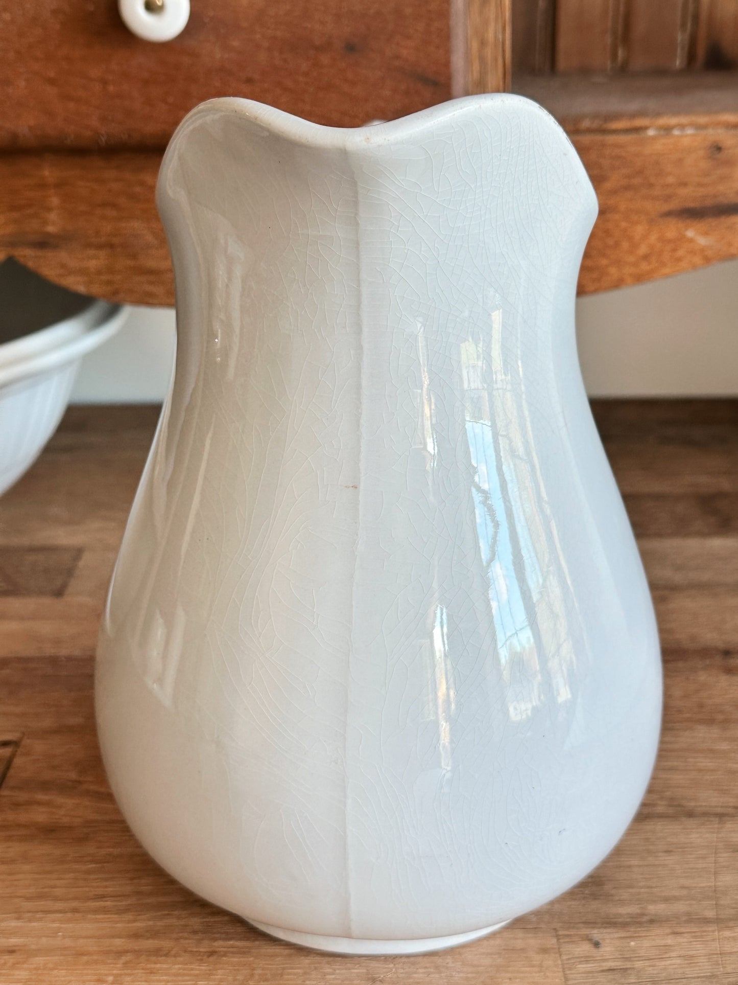 Hope & Carter Wide Belly Ironstone Pitcher