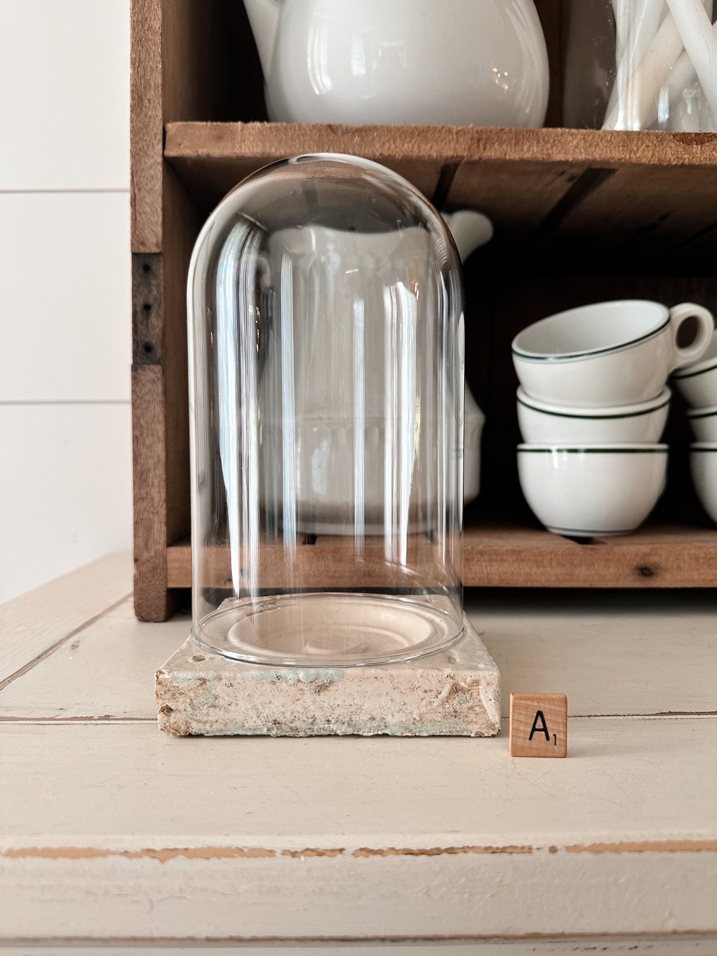 Vintage Plinth & Cloche