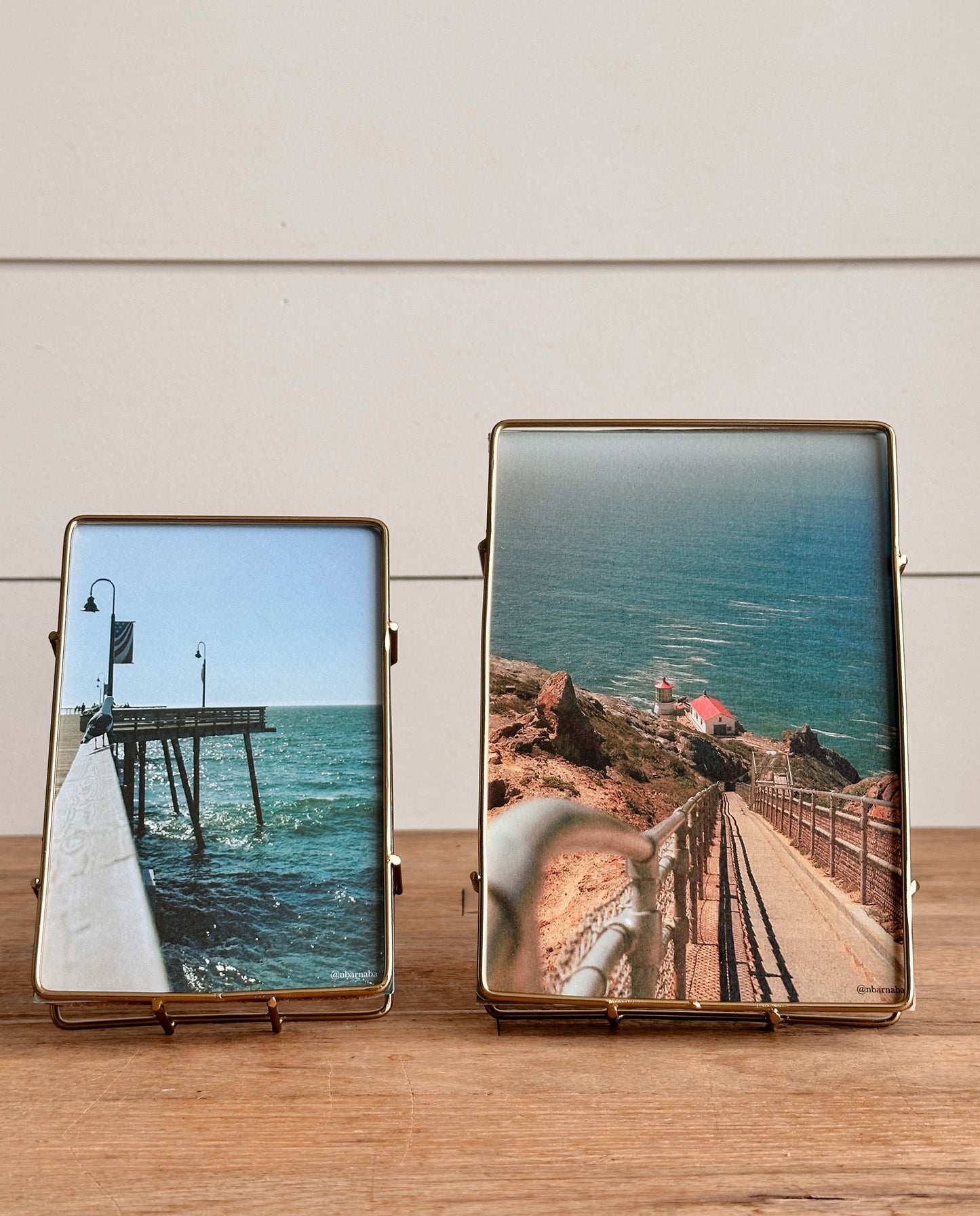 Delicate Brass Photo Frames