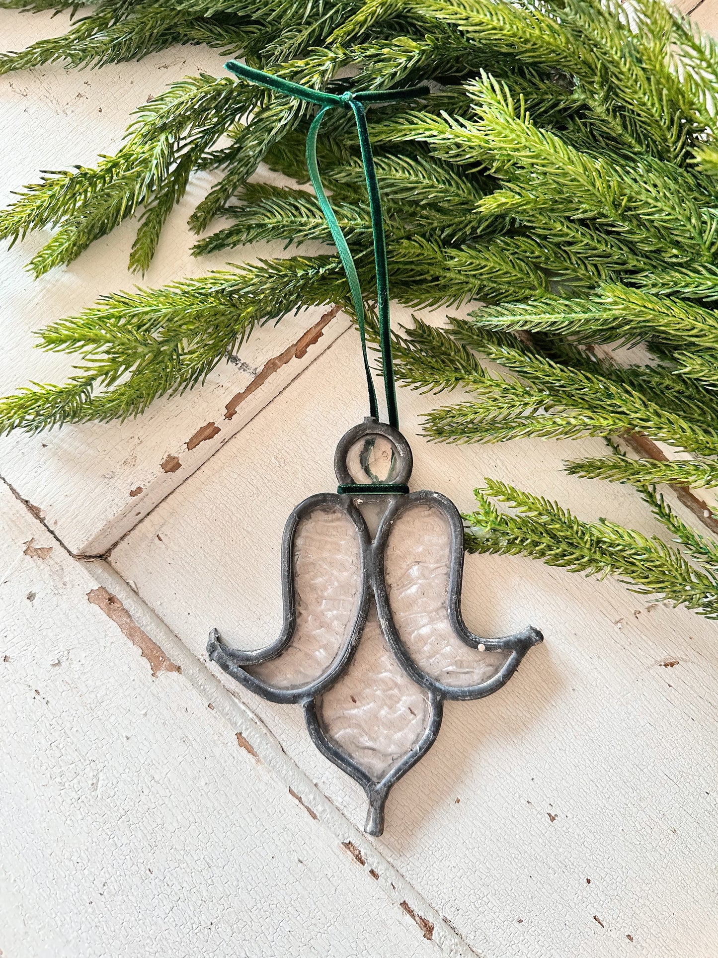 Vintaged Leaded Glass Ornament