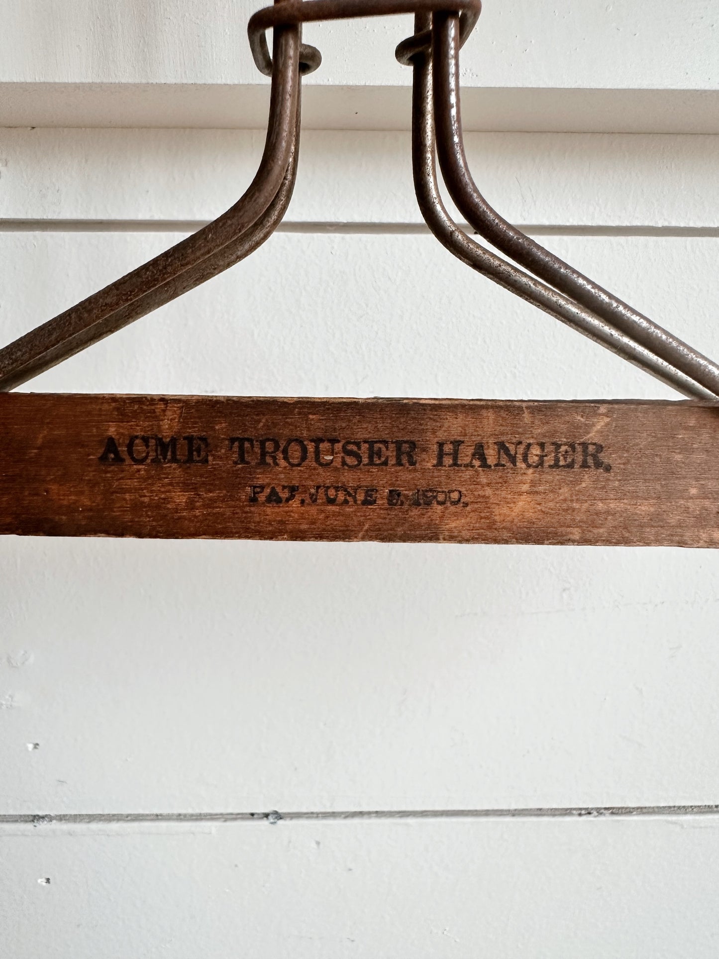 Antique ACME Wooden Trouser Hanger