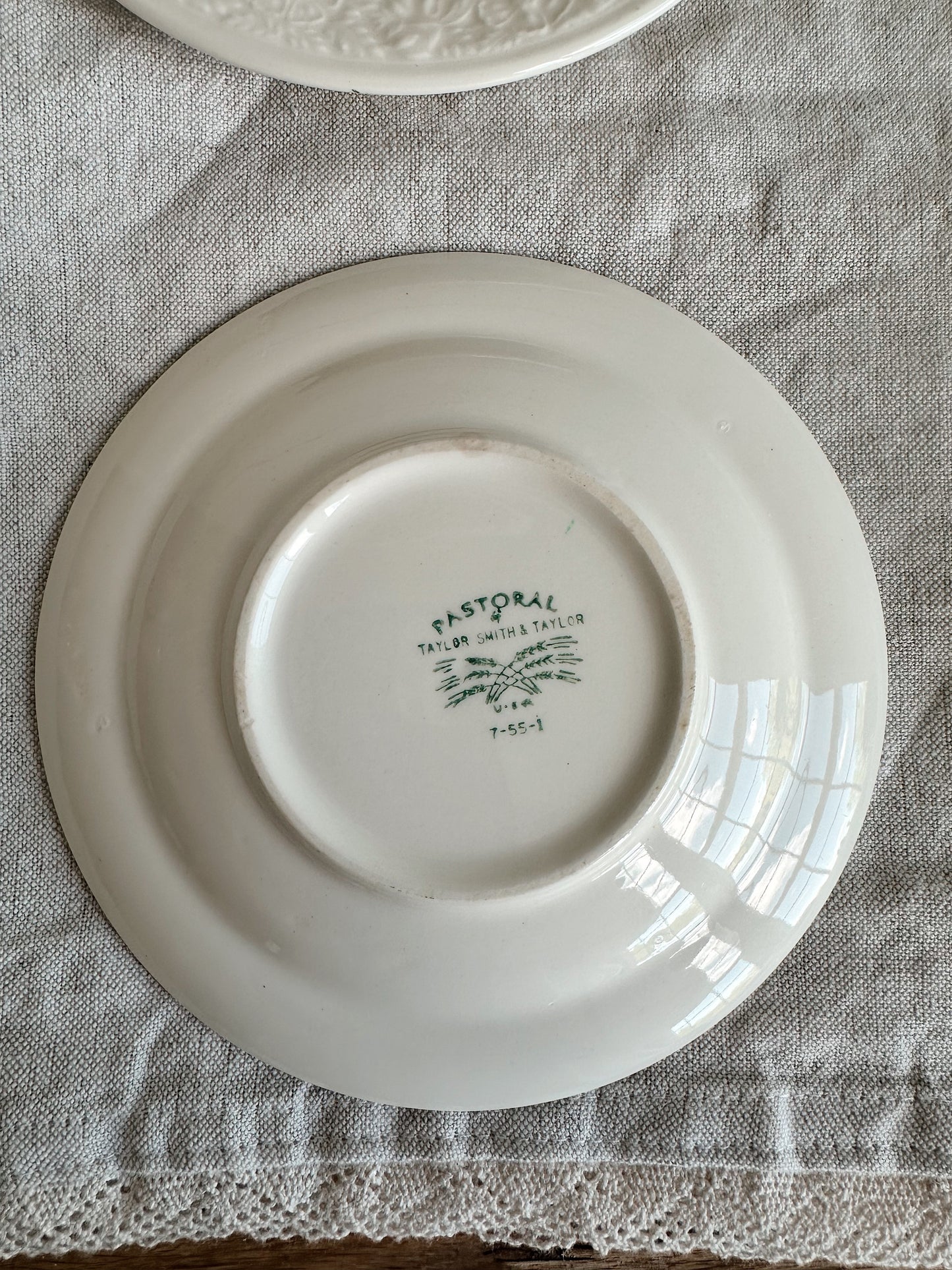 Pair of Pastoral Dessert Plates