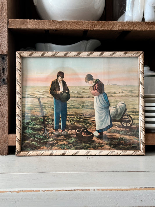 Framed Vintage Print (The Angelus)