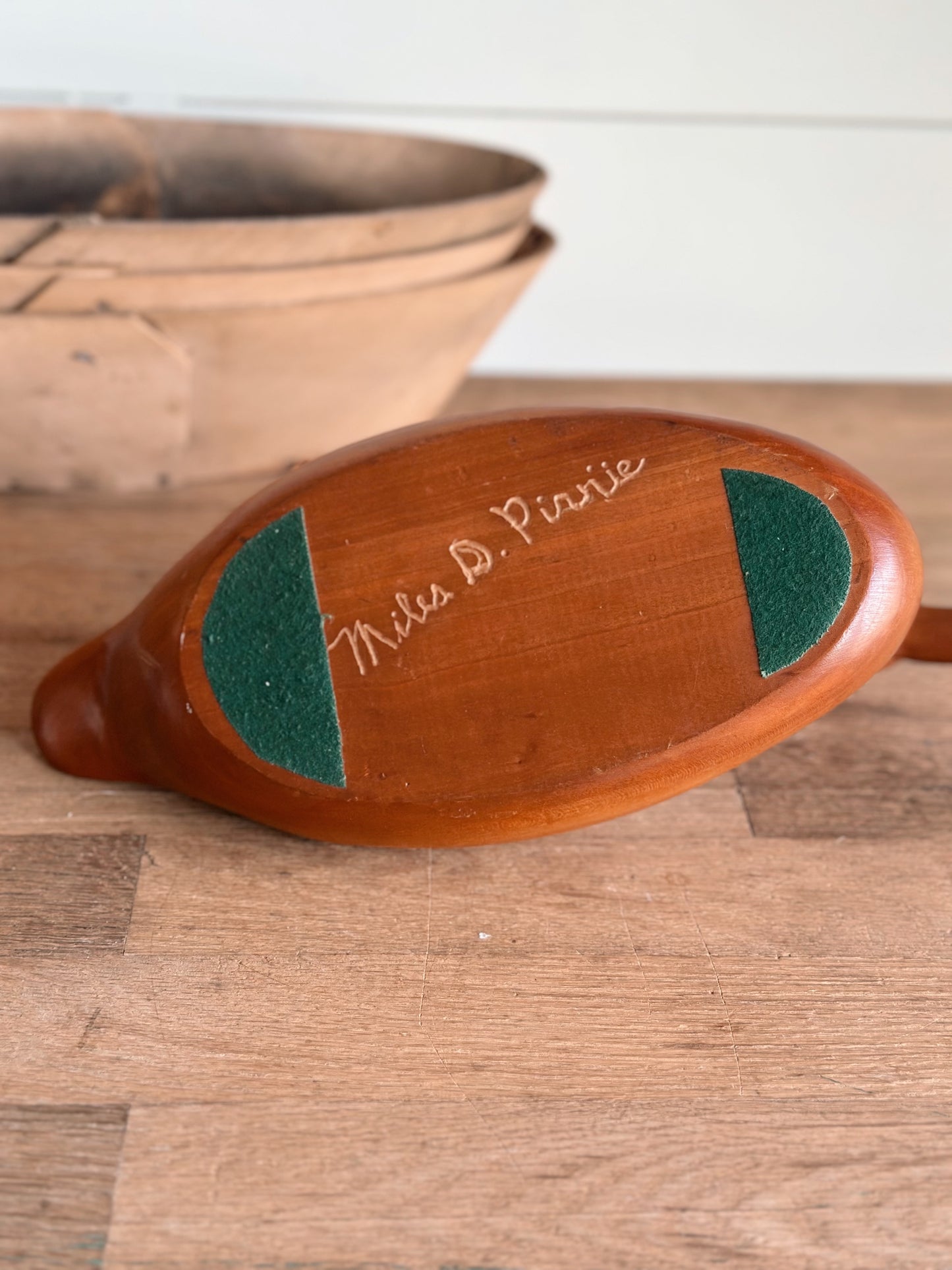 Vintage Carved Wood Duck